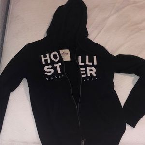 Hollister black zip up.